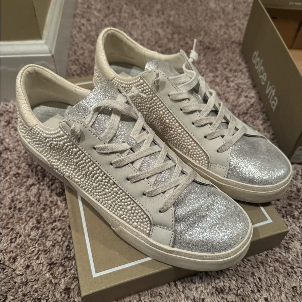 Dolce Vita Zina Vanilla Pearl Sneakers